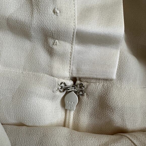 Reformation Payton Satin Dress Fior Di Latte - Picture 11 of 15